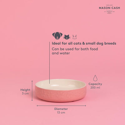 Mason Cash Kattesalat Rosa 13 cm Dyreskål