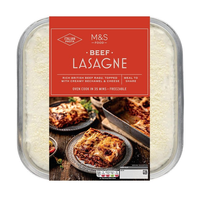 M&S Rindfleischlasagne Fertiggericht 1.5 kg, importiert aus Großbritannien
