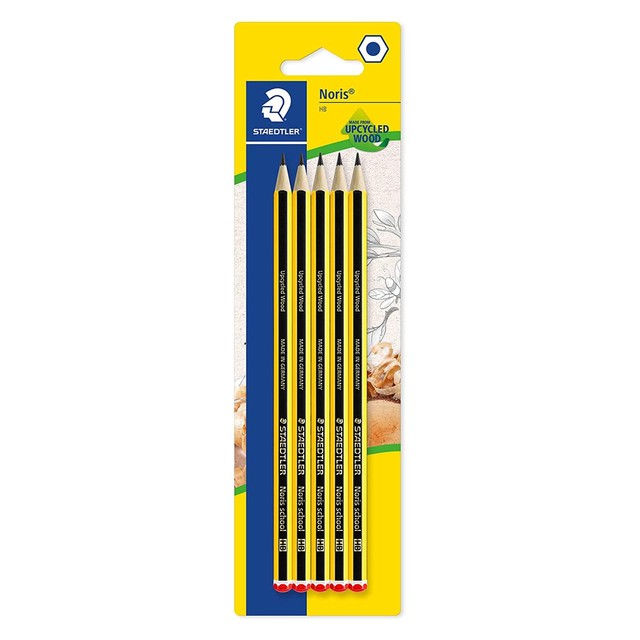 Staedtler Noris HB Pencils 5 pack imported (British brand)
