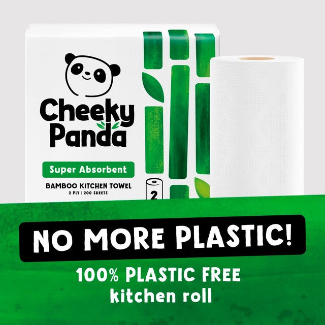 The Cheeky Panda bamboo kitchen rolls 2 pack (British brand)