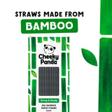 Cheeky Panda bamboo paper straws black 250 pack - British product