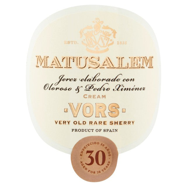 Matusalem 30 year old cream sherry 37.5cl - British product