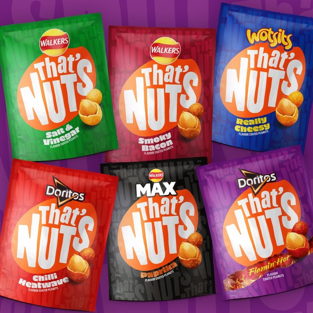 That's Nuts Flamin' Hot flavour coated peanuts 160g (British brand)