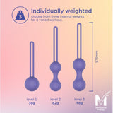 So Divine Kegel ball training set with interchangeable weights (British brand)