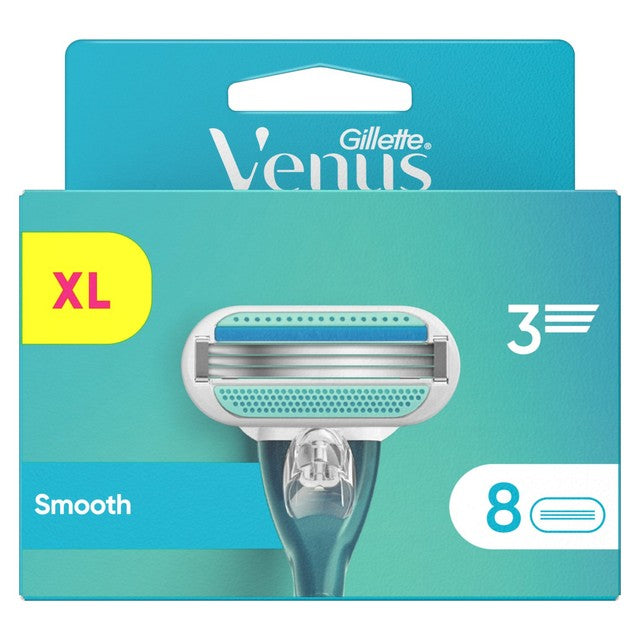 Gillette Venus Smooth razor blades 8 blades, UK version