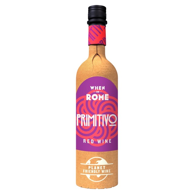 When in Rome Primitivo red wine 75cl (British brand)