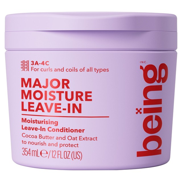Being MAJOR MOISTURE leave-in conditioner for curls (British brand)