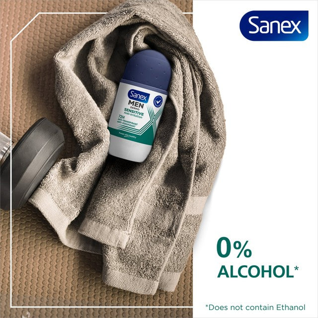 Sanex Men Sensitive Antiperspirant Roll-On Deodorant 50ml (British brand)