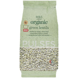 M&S organic green lentils 500g, imported from the UK