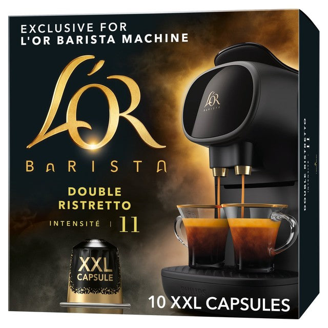 L'OR Double Ristretto XXL coffee pods 10 pack, UK version