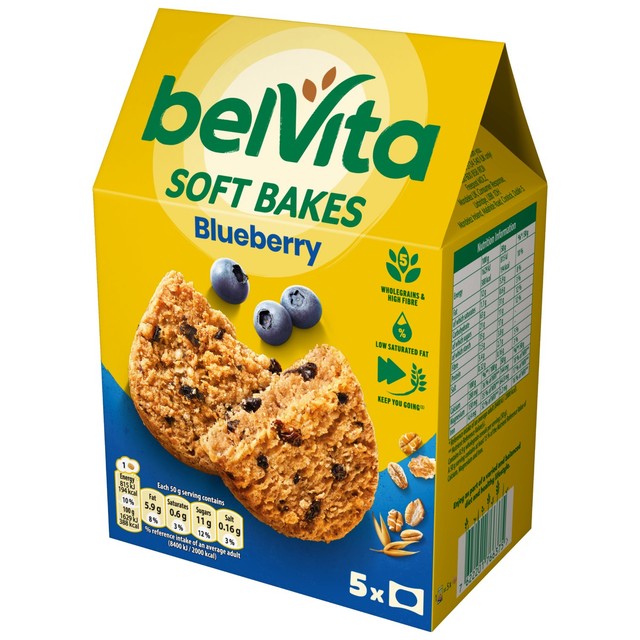 Belvita Breakfast Biscuits Blueberry pack of 5 - British product