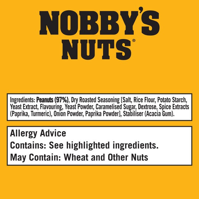 Nobby's Nuts classic dry roasted peanuts 50g, imported from the UK