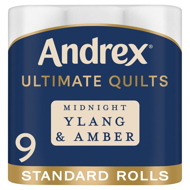 Andrex Ultimate Quilts toilet tissue 9 rolls - British product