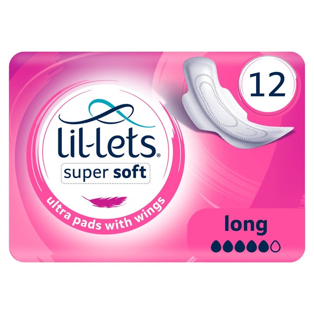 Lil-Lets Soft Pads Long 12 pack, UK version