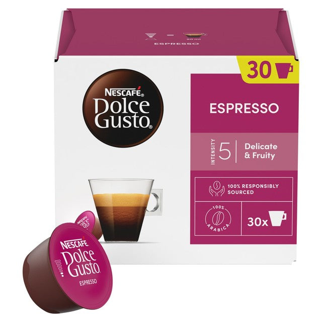 Nescafe Dolce Gusto espresso coffee capsules 30 capsules, imported from the UK