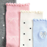M&S cotton rich socks girls 5 pack size large - British product