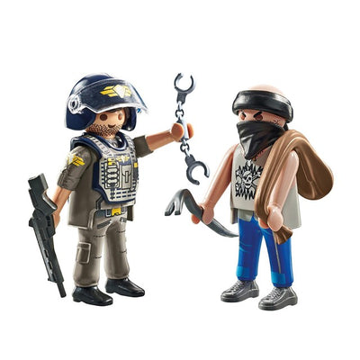 Playmobil 71505 Taktische Polizei mit Dieb DuoPack Spielzeugfiguren-Set