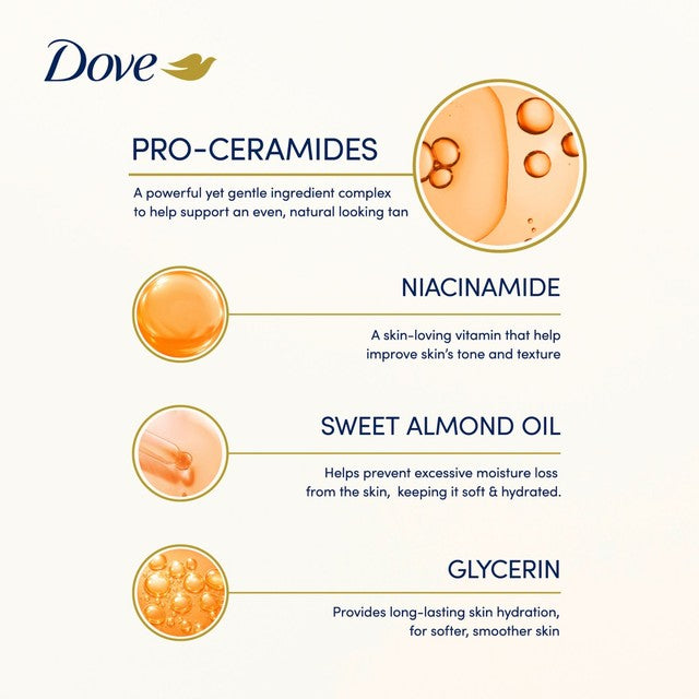 Dove Summer Revived gradual tanning mousse fair to medium 150ml - British product