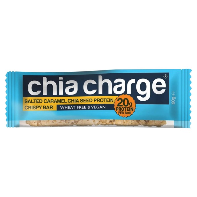 Chia Charge Salted Caramel Protein Crispy Bar 60g - British product