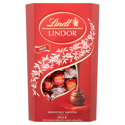M&S Lindt Lindor Milk Chocolate Truffles Extra Large Box 600g- Buy online at McGrocer