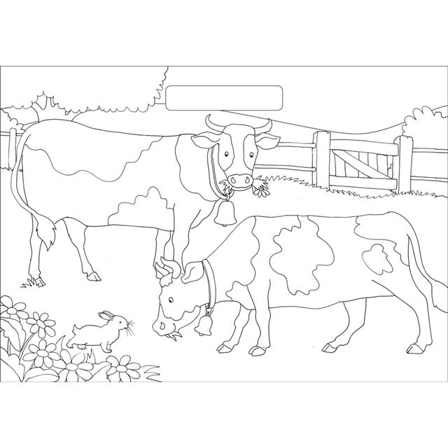 Igloo Books farmyard colouring pad - British product