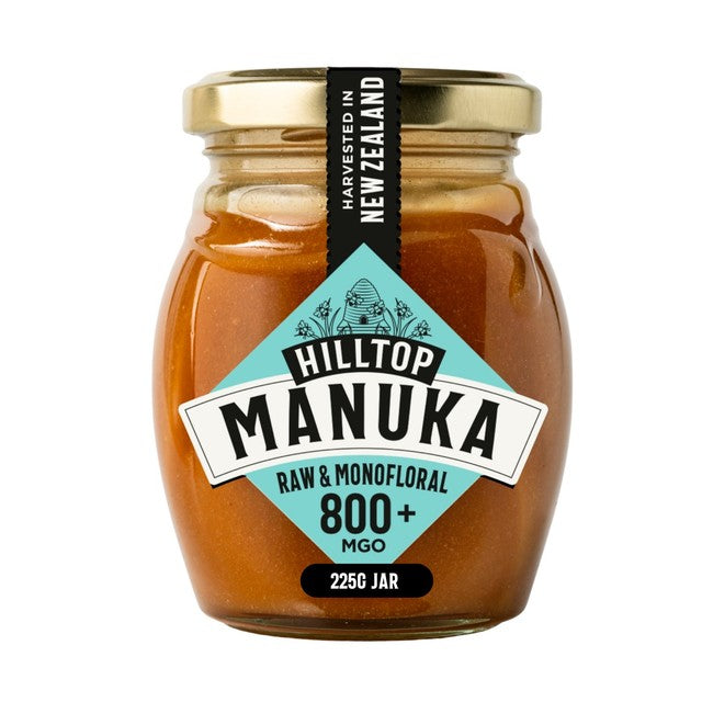 Hilltop Honey Manuka MGO800+ honey 225g, UK version