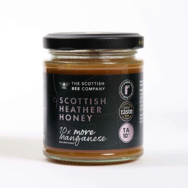 Scottish Bee Company heather honey 227g, UK version