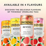Twinings Sparkling Tea Revive peach apple flavour can (British brand)