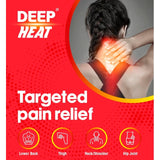 Deep Heat pain relief heat patches 4 per pack - British product