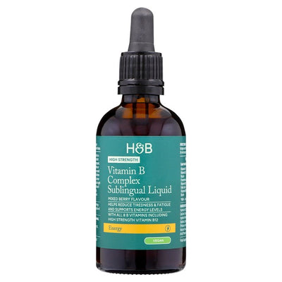 Holland & Barrett Vitamin B Komplex sublingual vegane flüssige Vitamin-Nahrungsergänzung 60 ml