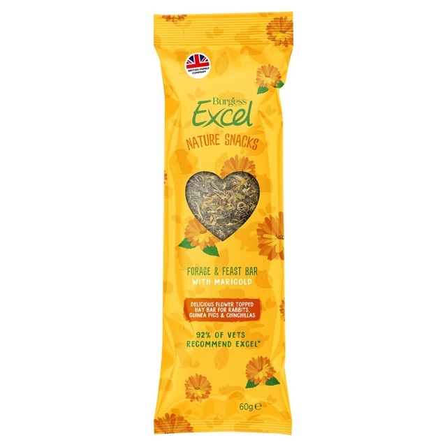 Burgess Excel Forage & Feast Bar Marigold 60g - British product