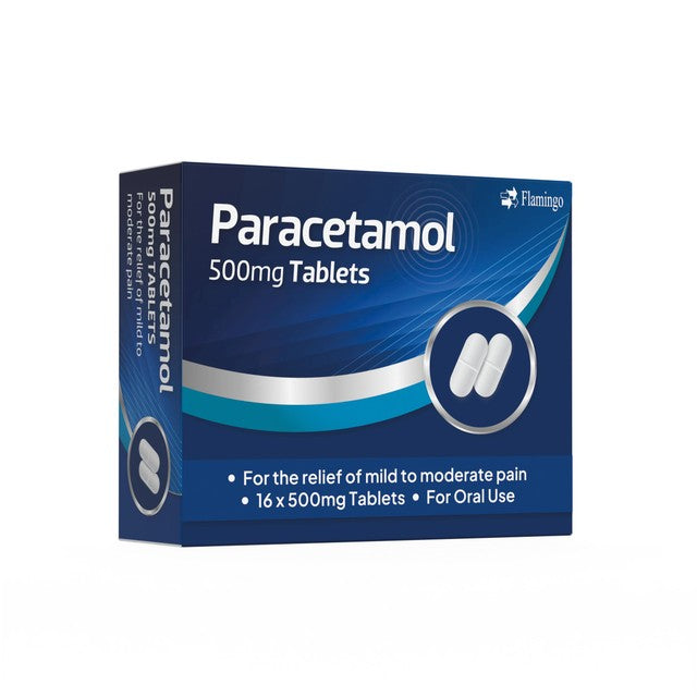 Flamingo Pharma Paracetamol Tablets 16 per pack - British product