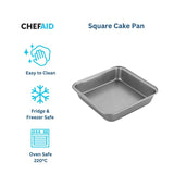 Chef Aid square cake pan 20cm - British product