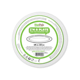 Duni bagasse party plates 18cm - British product