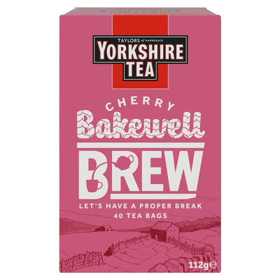 M&S Yorkshire Tea Cherry Bakewell Brew Flavoured Black Tea 40 per pack- Buy online at McGrocer