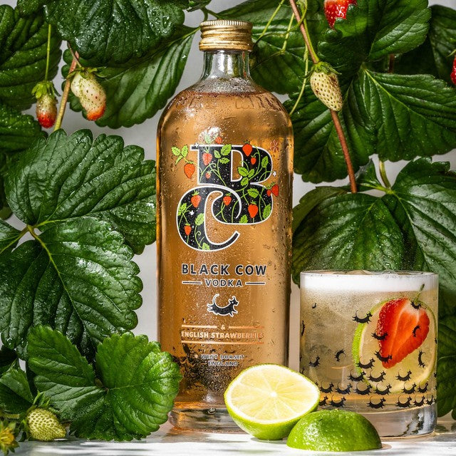Black Cow English Strawberries Vodka 70cl - British product