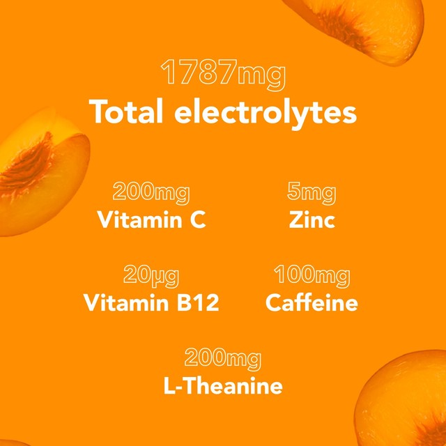 Zooki Electrolytes+ peach flavour supplement - British product
