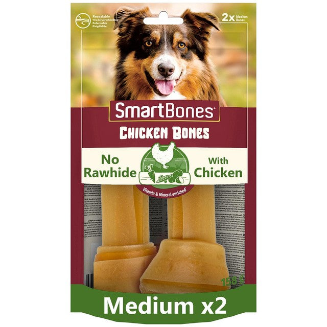 SmartBones Chicken Bones 158g dog treats (British brand)
