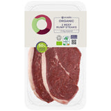 Ocado Bio 2 Rinderhüftsteaks 400g, importiert aus dem Vereinigten Königreich