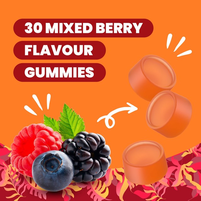 Haliborange mixed berry flavour gummy supplement 30 pack, UK version