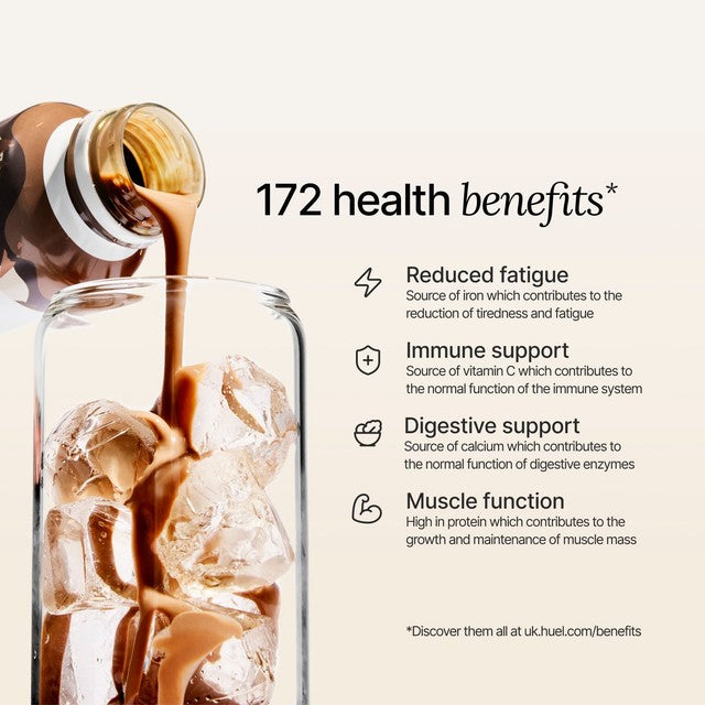 Huel RTD Chocolate meal replacement shake 4 x 500ml, UK version