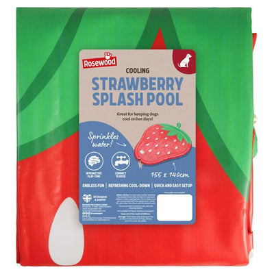 Piscine à patauger Rosewood fraise rafraîchissante pour chiens