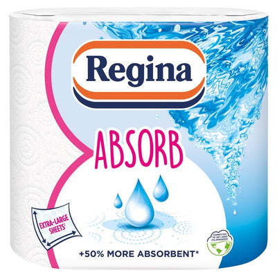 Regina Absorb Papier essuie-tout 150 feuilles lot de 2 rouleaux