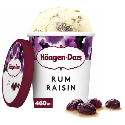 Häagen-Dazs rom- og rosiniskrem 460 ml