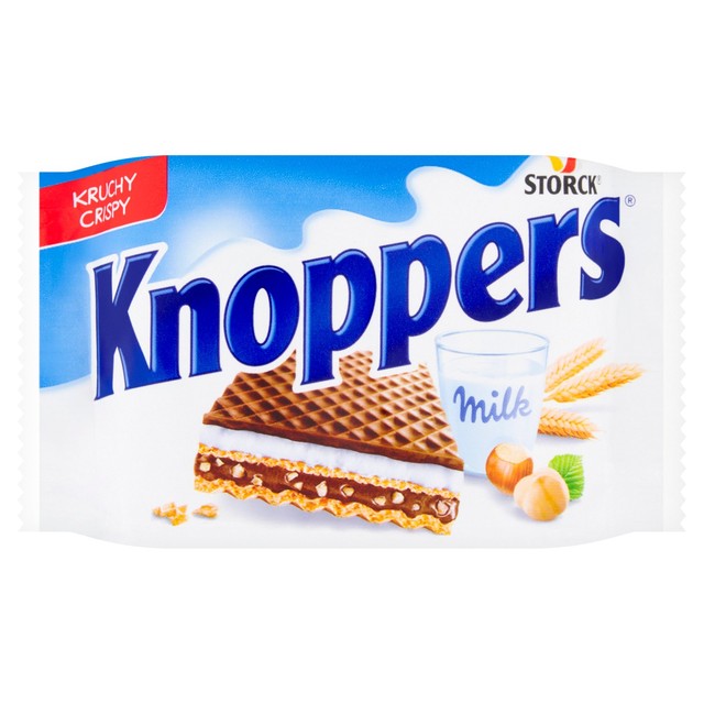 Knoppers milk chocolate hazelnut wafer 3x25g, UK version