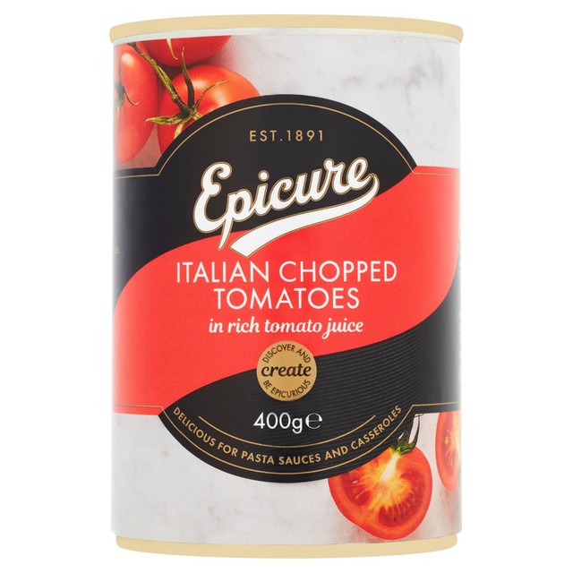 Epicure Italian chopped tomatoes 400g - British product