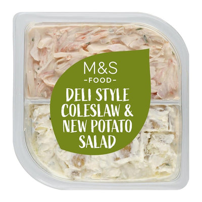 M&S M&S Deli Stil Coleslaw & Potetsalat Sideskål 500g- Kjøp online hos McGrocer