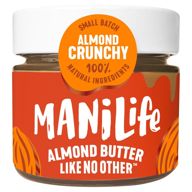 ManiLife Crunchy Almond Butter 160g, imported from the UK