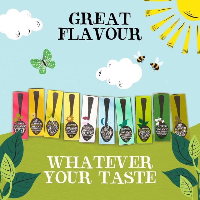 Clipper Organic Fairtrade Green Tea 40 Bags - British product
