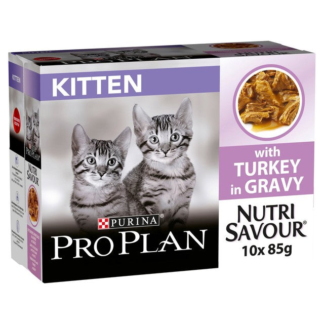 Pro Plan Nutrisavour kitten wet food with turkey (British brand)